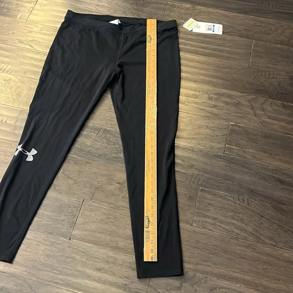 Under Armour Charged Cotton HeatGear Fitted Pants Black new Womens Size XL